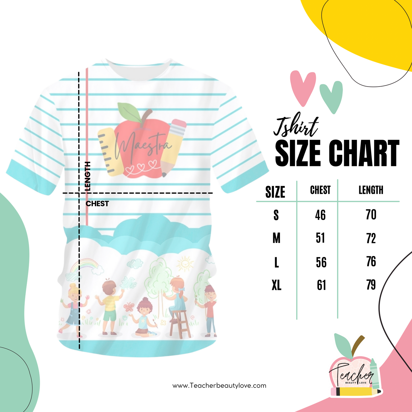 PRE- ORDEN | ORUGA | Camisa para maestra |camisa sublimada | Full print Tshirt |