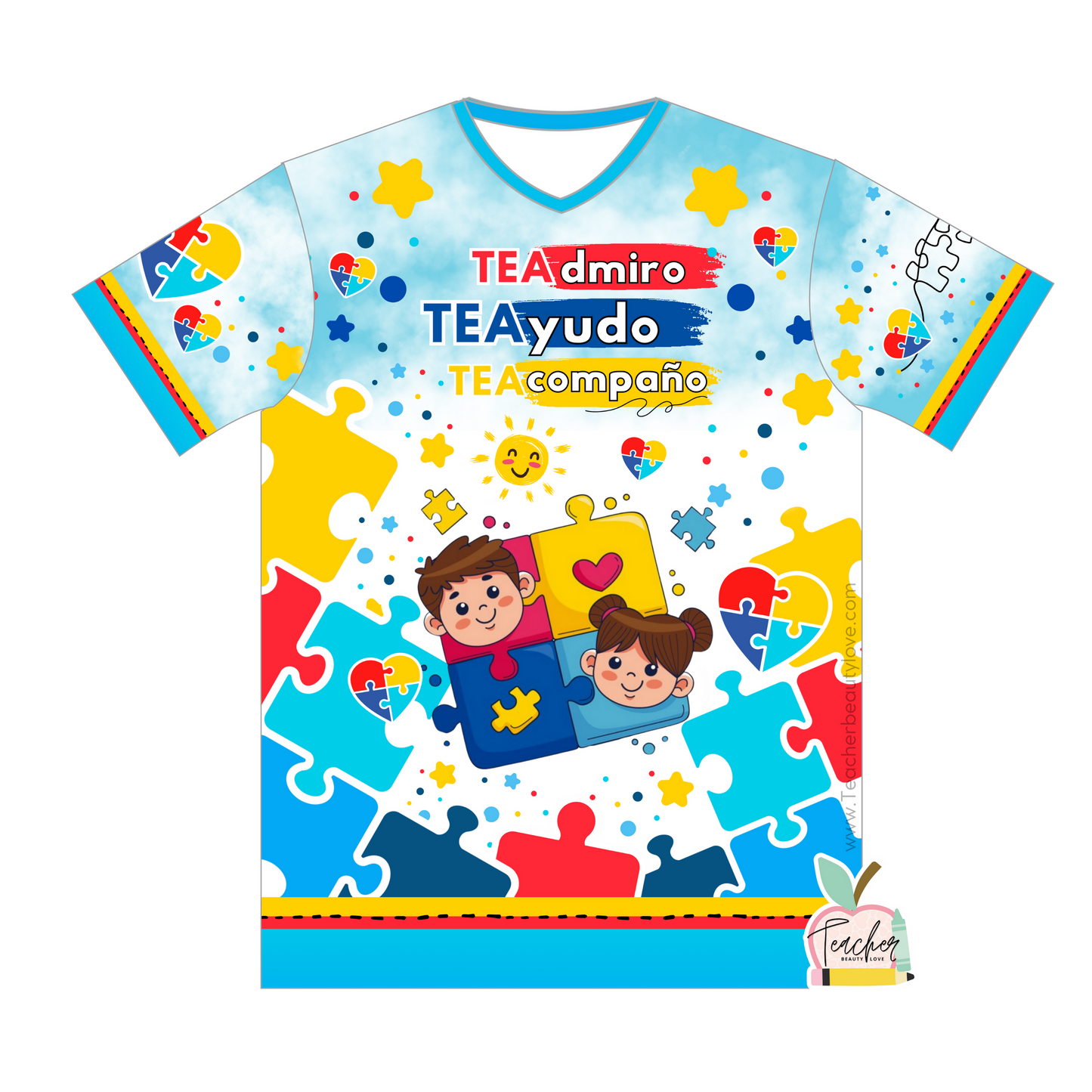 PRE-ORDEN TEAcompaño camisa para maestras