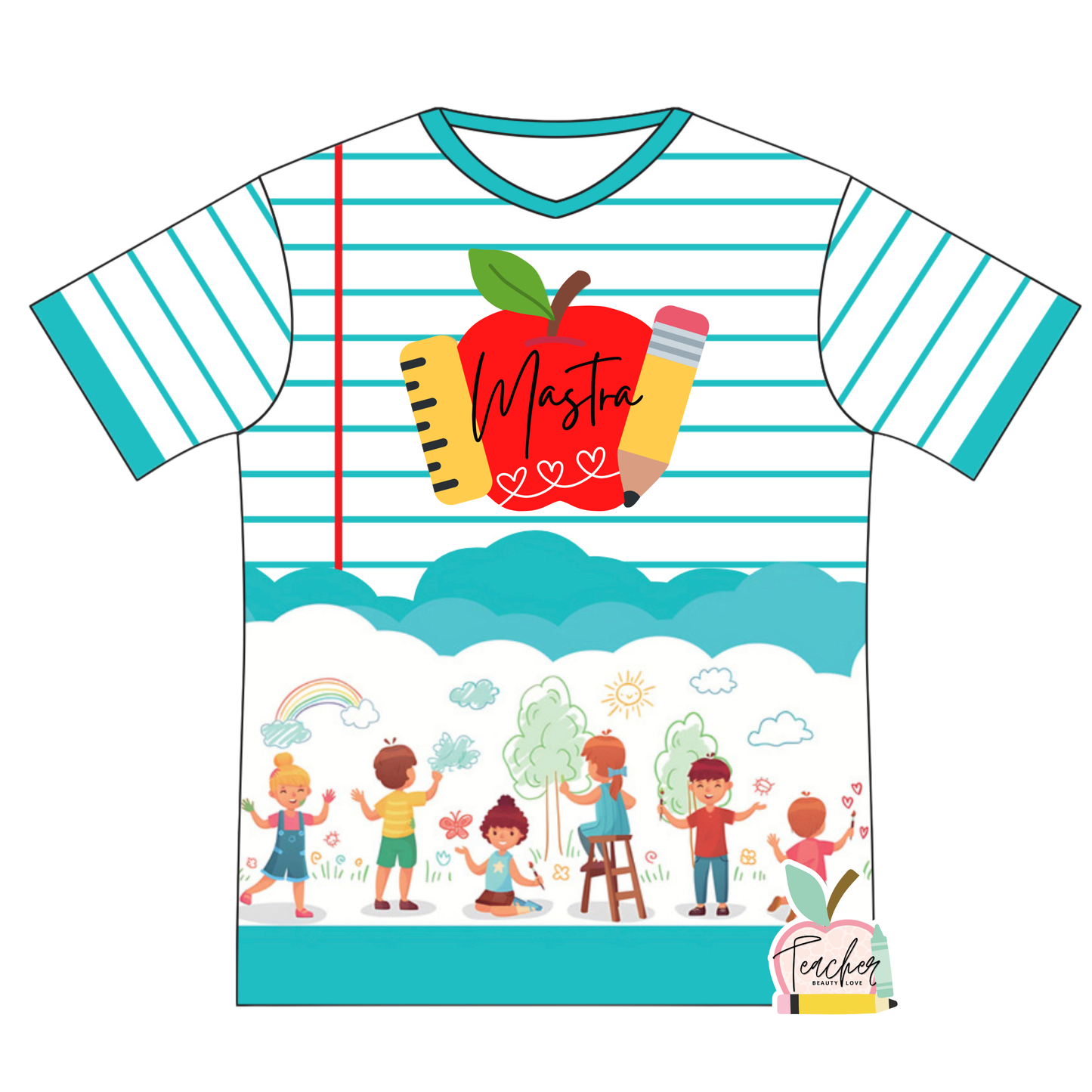 PRE- ORDEN Camisa para maestra | Notebook Shirt | Full color Tshirt