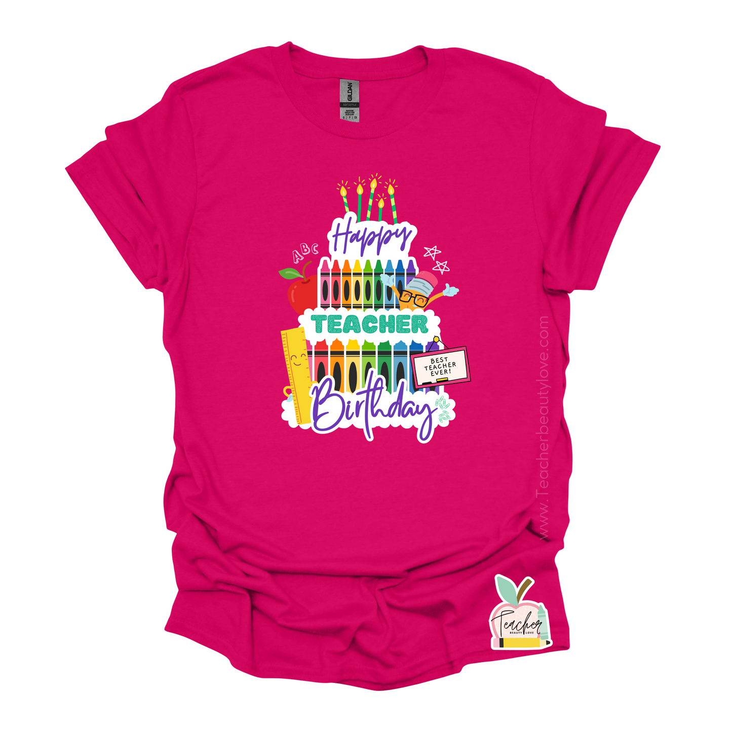 Happy Teacher Birthday | camisa para maestra cumpleaños