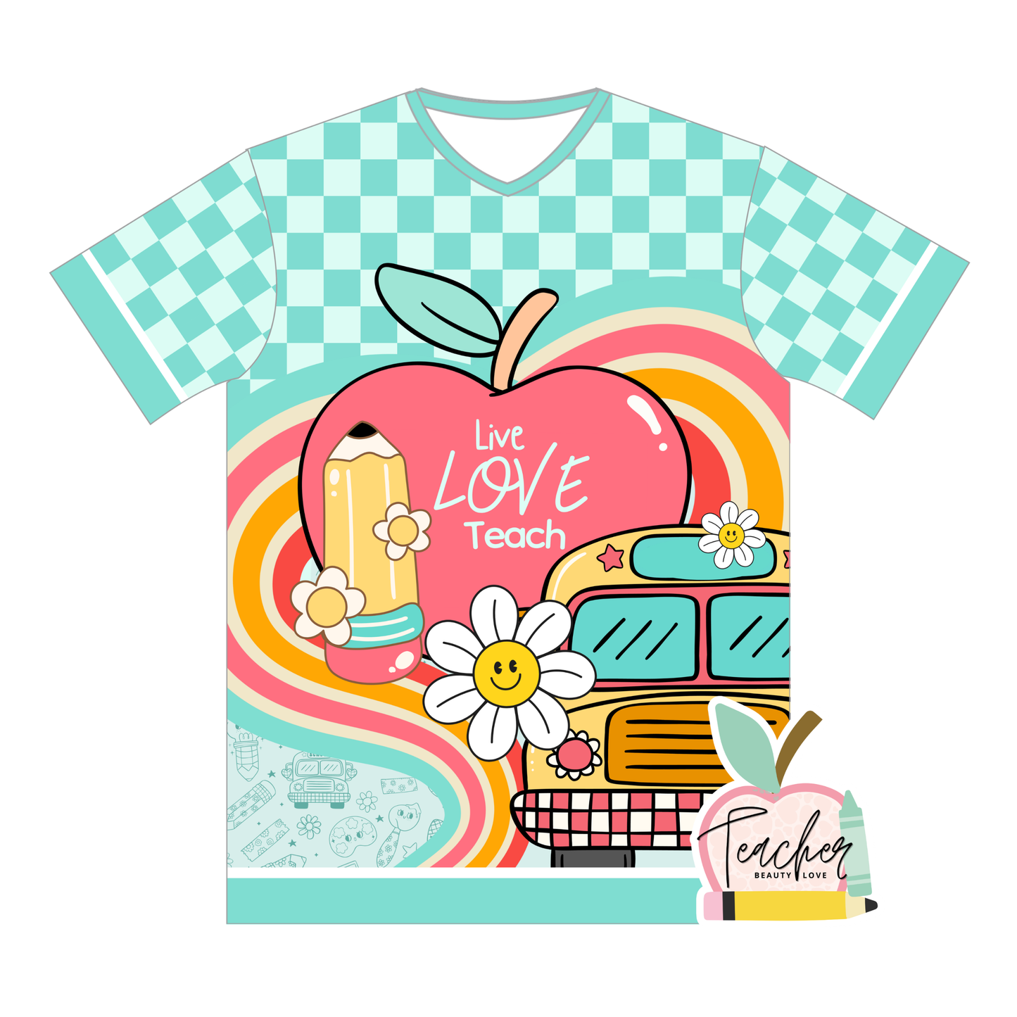 Groovy green / Camisa para maestras
