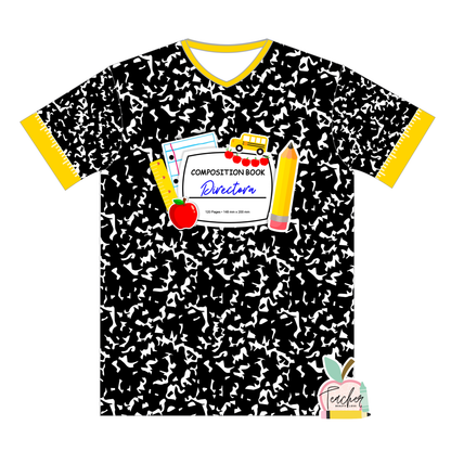 PRE-ORDEN |  NOTEBOOK |  Camisa para maestra |camisa sublimada | Full print Tshirt |