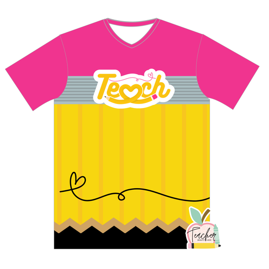 PRE-ORDEN  / PENCIL TSHIRT / Camisa para maestras