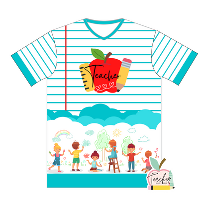 PRE- ORDEN finaliza el 4 de septiembre I Camisa para maestra | Notebook Shirt | Full color Tshirt