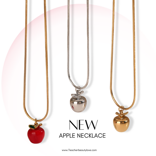 APPLE NECKLACE / Cadena con dije de manzana