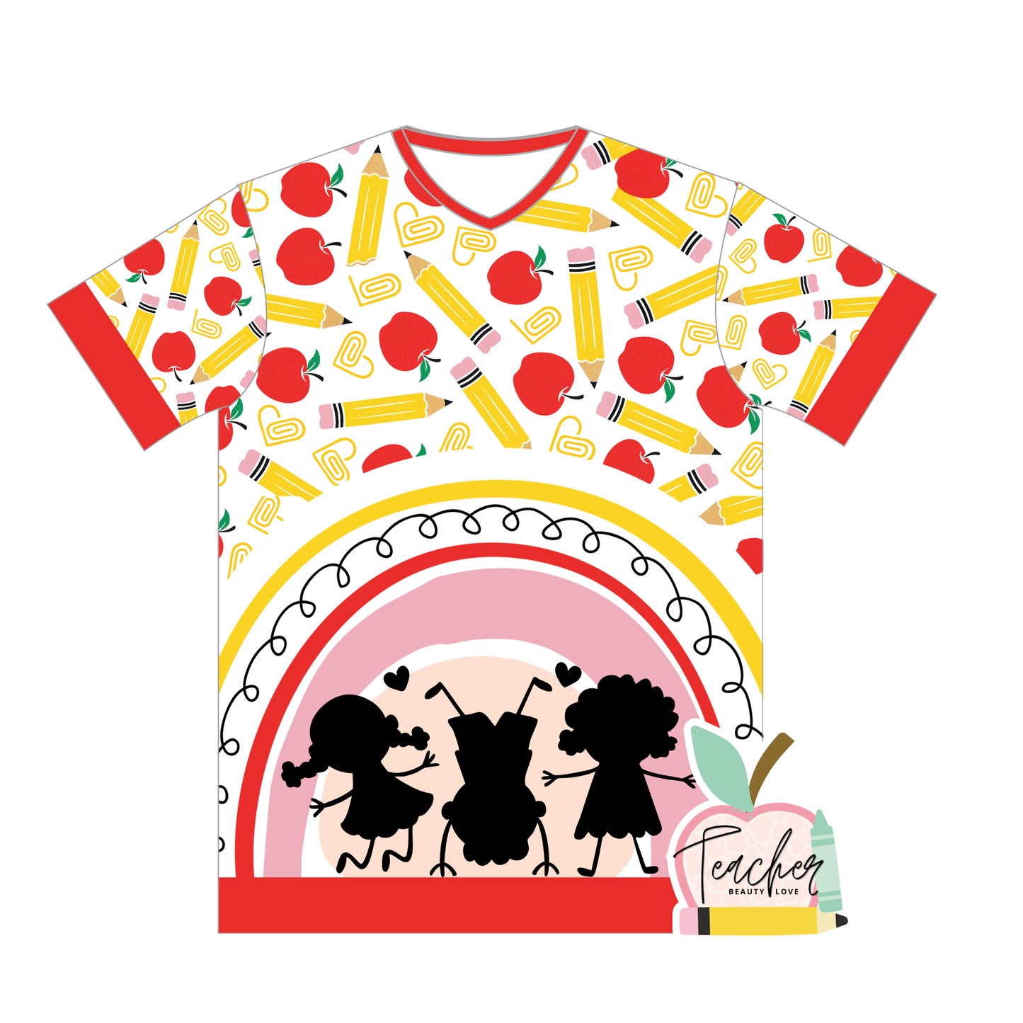 Apple and Pencil / Camisa para maestras
