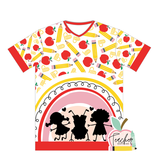 Apple and Pencil / Camisa para maestras